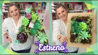 Letras y cuadros con suculentas 🌱 :: Clase Manualidades Cricut🦗 :: Chuladas Creativas