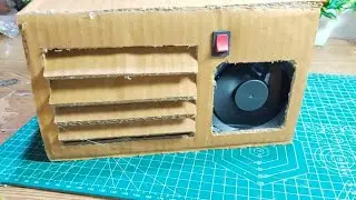 How To Mini Ac  From Cardboard Best School Project