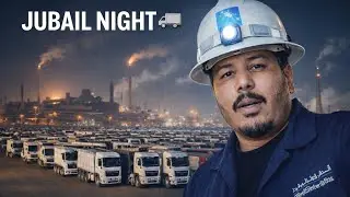Jubail Industrial Area Night Journey | Real Truck Driver Life