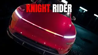 I Transformed My Tesla Model Y Juniper DRL Into RGB Lights (KITT Mode)
