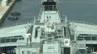 Royal Fleet Auxiliary tanker RFA Tideforce visits Gibraltar for maintenance.