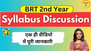 BRT 2nd year Syllabus ll RPMC Syllabus  ll Paramedical Courses ll by Soniya Ma'am ll