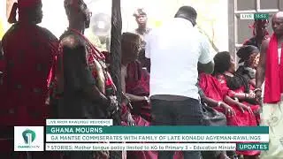 Ga Mantse King Tackie Teiko Tsuru II Visits Family of the Late Nana Konadu Agyeman-Rawlings