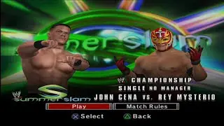 John Cena vs Rey Mysterio | WWE Championship - WWE SmackDown vs. Raw 2007
