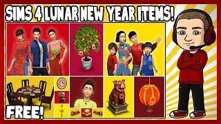 Sims 4 - LUNAR NEW YEAR ITEMS! (Free Update!)
