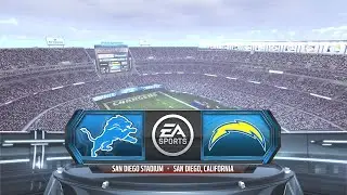 Madden NFL 16 - Detroit Lions Vs San Diego Chargers Simulation Week 1