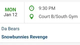 RBM 1/12/26 Court B 9:30pm