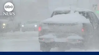Major snowfall as travelers head home from Thanksgiving