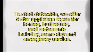 Honest and Reliable Appliance Repair 623-257-2318
