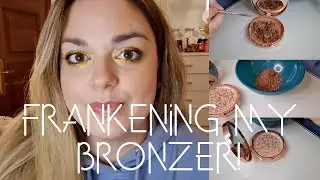 frankening my bronzer! what am i doing... #frankenmakeup