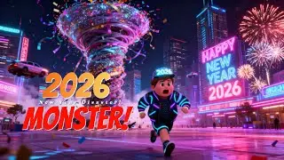 С НОВЫМ ГОДОМ 2026! 🎆😱 Атака гигантского конфетти-торнадо (специальный фильм) #3d #animation