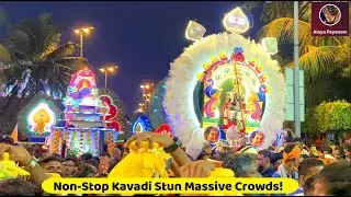 Thaipusam 2025: Non-Stop Kavadi, White Peacock Kavadi Stun Massive Crowds!