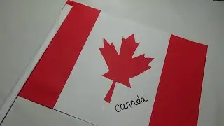 Diy - National flag of Canada | How to make a Canadian flag out of paper - origami. Craft