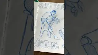 Pose Study No. 4|Sketchbook tour| #gesturedrawing  | #expressivedrawing |Art career | #posereference