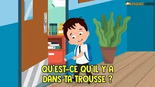 Qu'est-ce qu'il y a dans ta trousse ? ✏️| French School Stationery Song for Kids | Language Angels