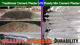 Ready mix or traditional cement plaster, which one is the best? Cost & durability.