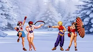 Athena & Shermie vs Mai Shiranui & Blue Mary | Epic 2v2 MUGEN Battle