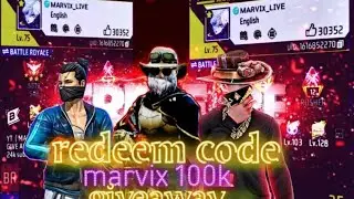 GIVE AWAY CUSTOM REDEEM CODE WINNER 🏆 PRICE 🏆#MARVIXISLIVE #LIVEGIVEAWAY