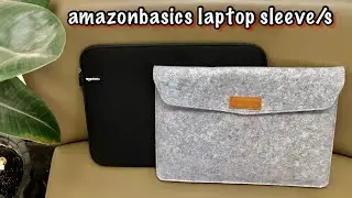AmazonBasics Laptop Sleeves | 15.6&rdquo; & 15.4&rdquo; felt | Unboxing
