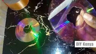 How to cut a CD / DVD into a circle  | curtain holder