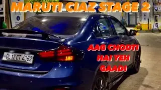 GUNSHOTS CHODNE WALI MARUTI CIAZ STAGE 2 ❤️😍😍#marutisuzuki #ciaz#review #tunedcars