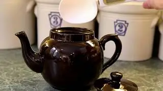 Tea in a Brown Betty teapot