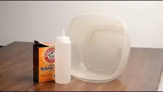 How to clean food containers with vinegar and baking soda