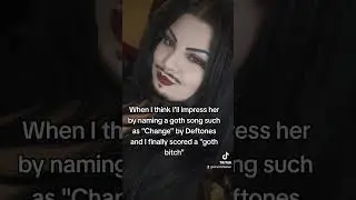 How normies look trying to be with a goth girl but kmow nothing about goth #goth #gothhumor