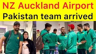 EXCLUSIVE 🔴 Pakistan Squad landed at Auckland for 8 Games vs New Zealand | fans pics with players
