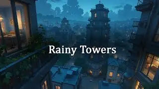 Rainy Towers & Quiet Streets 🌧️ | Lofi Jazz to Focus, Relax & Wander Through the Night