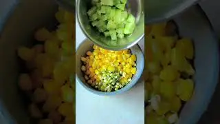 boiled corn and sprouted moong salad #trending #healthyfood#shortvedio#fitraho