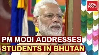 Watch PM Modi Addresses Royal University Students In Bhutan