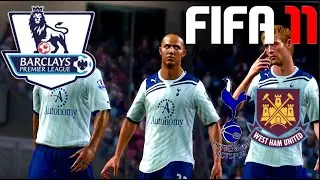 FIFA 11 | PREMIER LEAGUE - TOTTENHAM vs WEST HAM | Gameplay #fifa #gameplay #premierleague