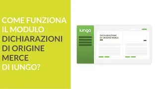 IUNGO | modulo dichiarazioni origine