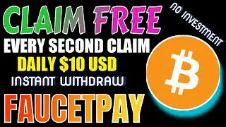 All Crypto in One Faucet || New High Paying Site || Every Second Claim Crypto || Instant FaucetPAY