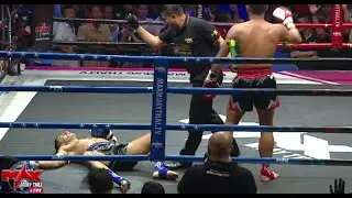 [THAILAND VS FRANCE] SANGPETCH PETCHRAMBO VS GEOFFRAY LAZZARO | MAX MUAY THAI 30-06-2019) คู่3
