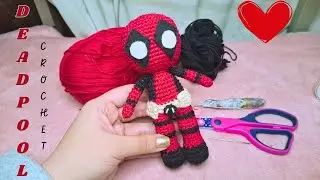 ✨Deadpool amigurumi a crochet✨