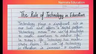 Essay on The Role of Technology in Education / Role of Technology in Education Essay writing