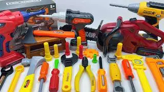 14-minute unboxing: Drill, chainsaw, and toolbox all included; immersive engineering experience.