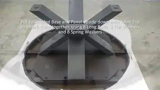 Navarro Round Dining Table - Assembling Steps