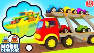 Kartun bahasa Indonesia | Mobil Penolong & Feri Mobil | Game mobil untuk anak