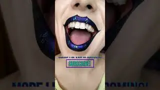 Dark lip art tutorial: glitter lip makeup #Shorts !