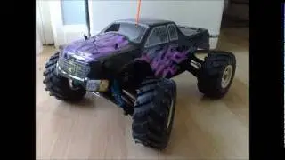 ACME CONQUISTADOR MONSTER T RC NITRO TRUCK WITH ONBOARD CAMERA PART 1