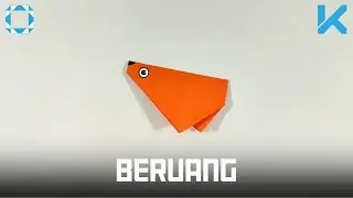 Cara membuat hewan beruang dari kertas lipat yang mudah | ORIGAMI