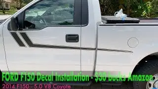 Montaż naklejek na pickupy Ford F150