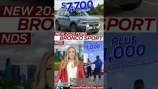 New 2025 Ford Bronco Sport Badlands | $7,700 OFF | $1,000 Jeep Owner Bonus Cash | Dallas Ford Dealer