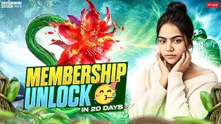 Membership Unlocked in Just 20 Days 🥳🥂 #bgmilive #bgmi #gaming #live #girlgamer #cutieislive #cutie