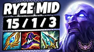 Ryze vs Twisted Fate MID [ QuadraKill ] Korea Master Patch 25.20 ✅