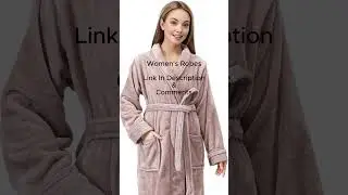 NY Threads Premium Women's Robe Plush Soft Long Bathrobe Warm Fleece Shawl Collar Spa Robe #amazon