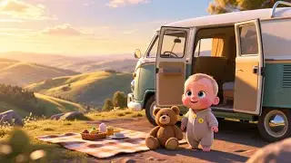 Sunny Van Trip with Baby ☀️🚐🍼 | Kids Fantasy Song | Learn Gentle Travel and Happy Routines